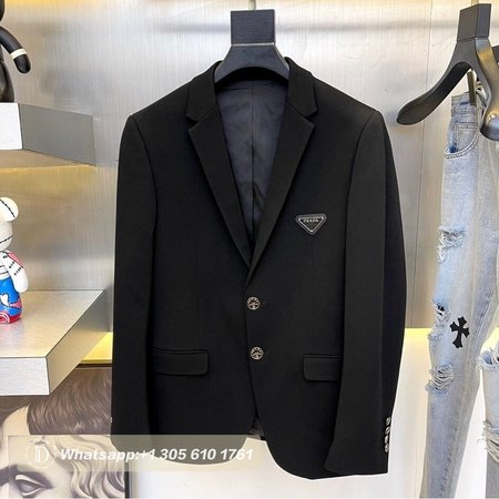 Prada Single-breasted Wool Jacket 48-56