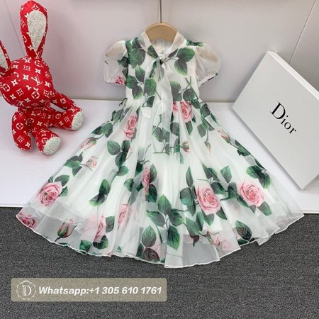 Dior Kid's Floral Dress