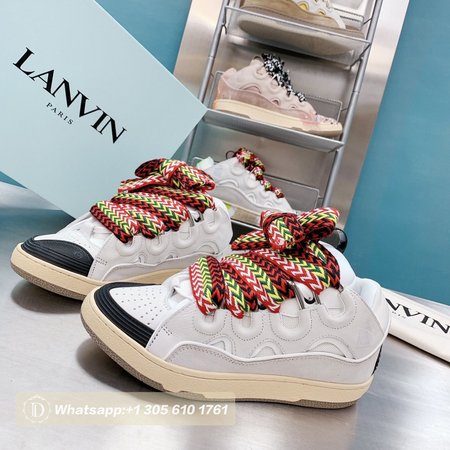 LANVIN Curb sneakers white DRA2-A2000 Size 35-45