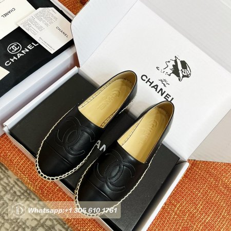 Chanel Espadrilles Lambskin Black 35-40