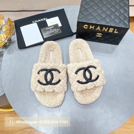 Chanel Lambswool Slippers 35-40