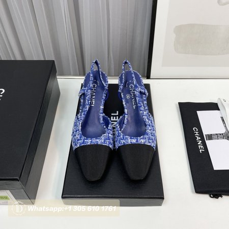 Chanel Slingbacks Blue 35-39