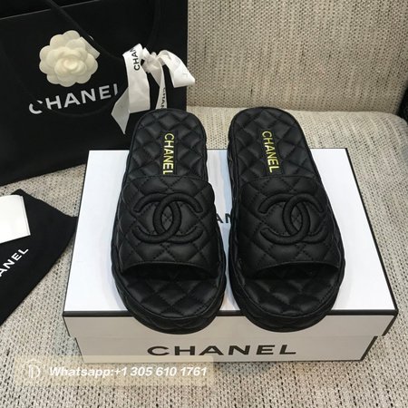 Chanel Slippers Black 35-40