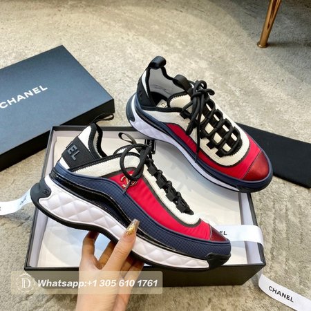 Chanel Sneakers Dark Red/Dark Blue/Ivory 35-46