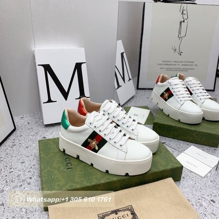 Gucci Ace Embroidered Platform Sneaker 35-39