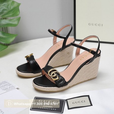 Gucci Leather Platform Espadrille 35-41