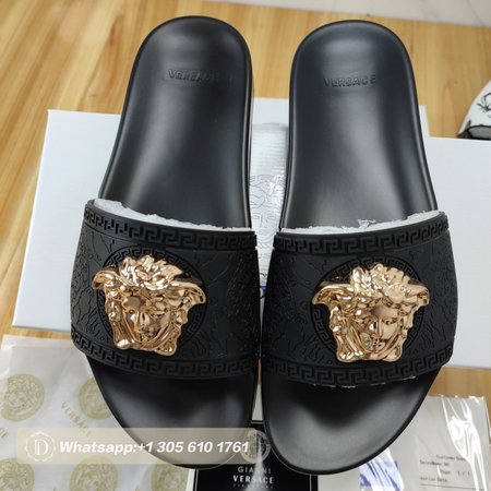 Versace Palazzo Slides Black 35-46