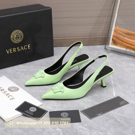 Versace La Medusa Slingback Pumps Green 34-42